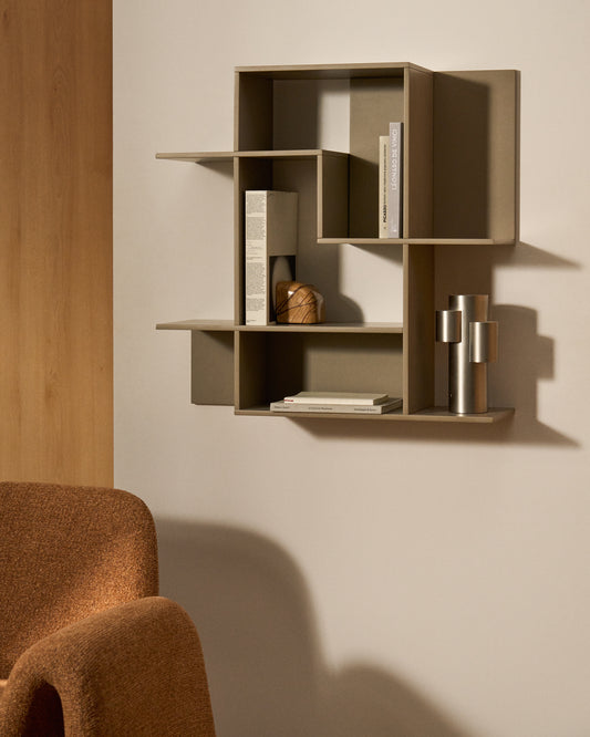 Ina modularni element za odlaganje od taupe lakiranog MDF-a, 80 x 80cm, FSC 100%