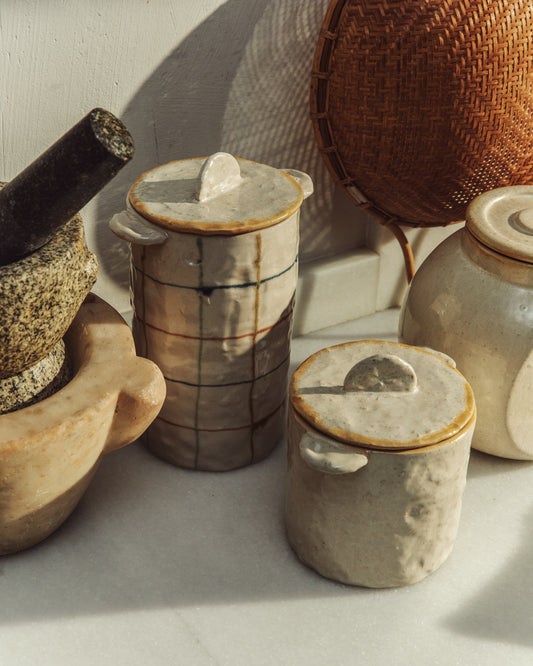 Belor white ceramic pot 13.5cm