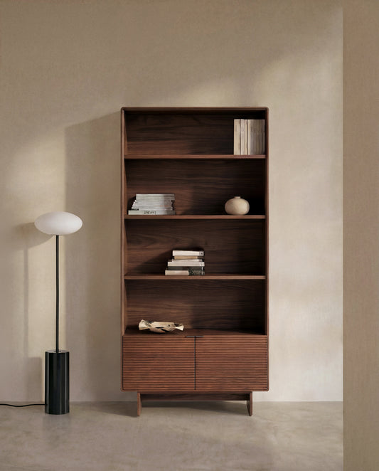 Norlen element za odlaganje od orahovog furnira, 90 x 190 cm, FSC Mix Credit