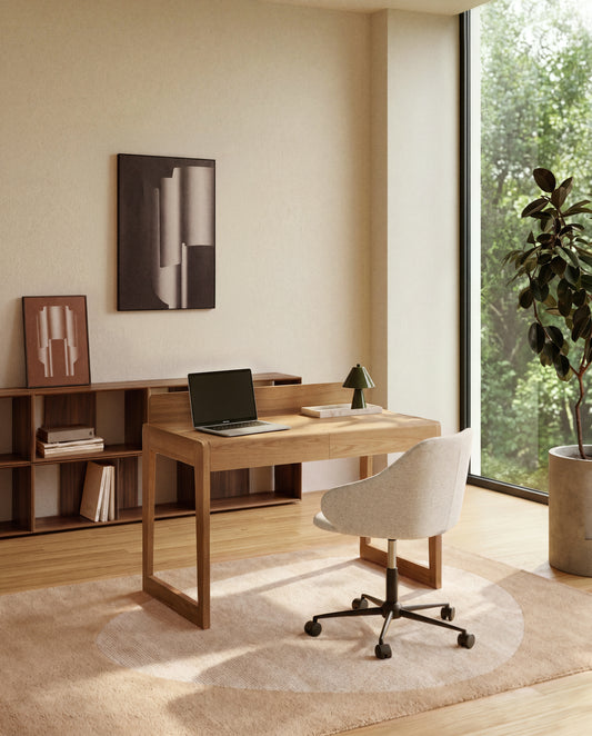 Arandu sto od furnira i masivnog jasenovog drveta, 120 x 60 cm