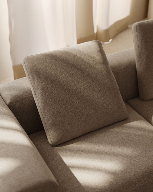 Blok jastuk u bež, 60 x 60 cm