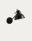 Offelis zidna lampa, crna