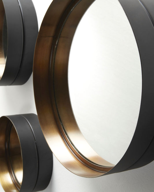 Wilton set od 3 ogledala od čelika, Ø 35 cm / Ø 30 cm / Ø 23 cm