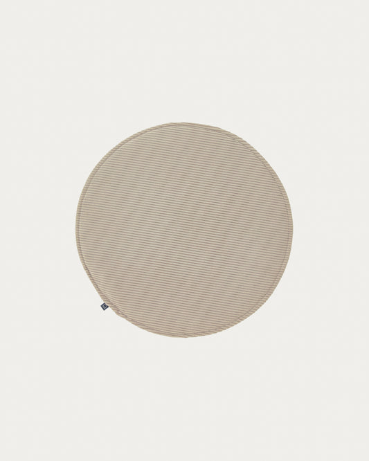 Sora okrugli jastučić za stolicu od sumota u sivoj boji, 35 cm