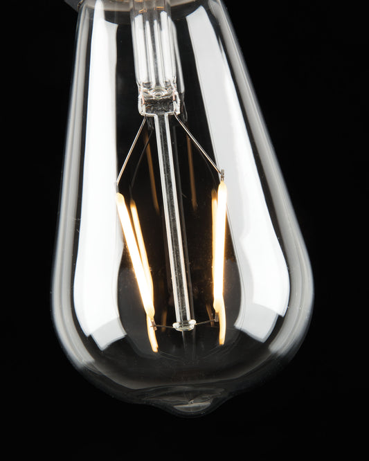 Halogen LED bulb E27 of 4V and warm light of 65 mm