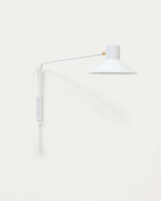 Aria čelična zidna lampa sa belom završnom obradom