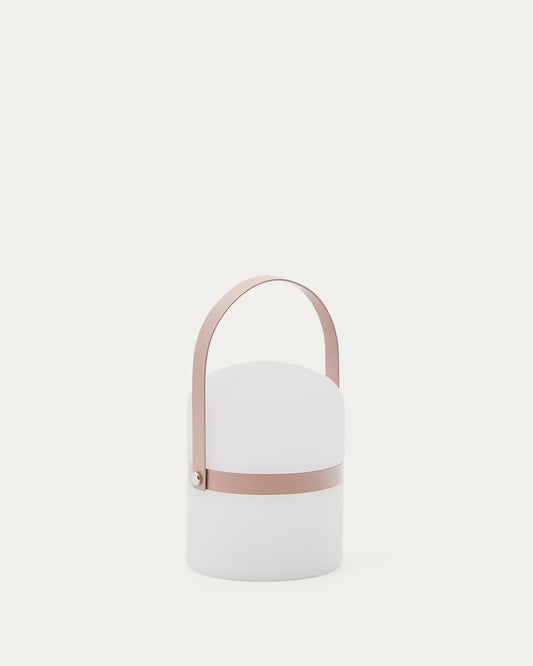 Ridley mini LED stona lampa od roze polietilena