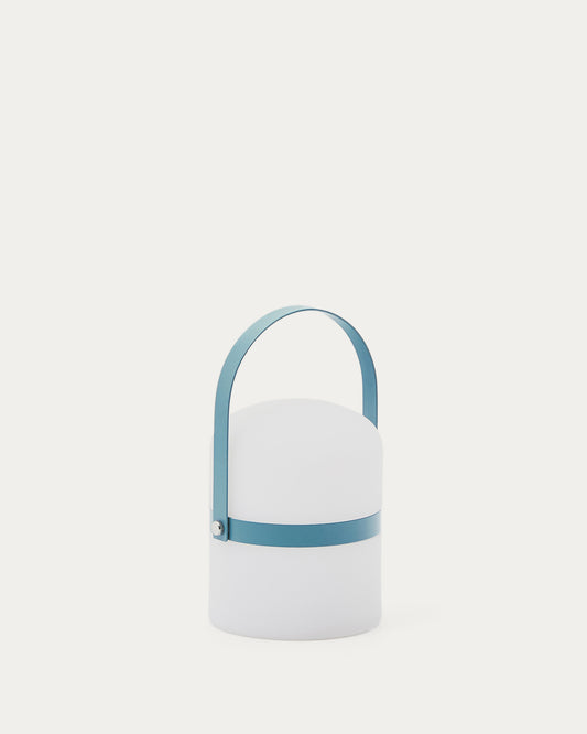 Ridley mini LED stona lampa od plavog polietilena