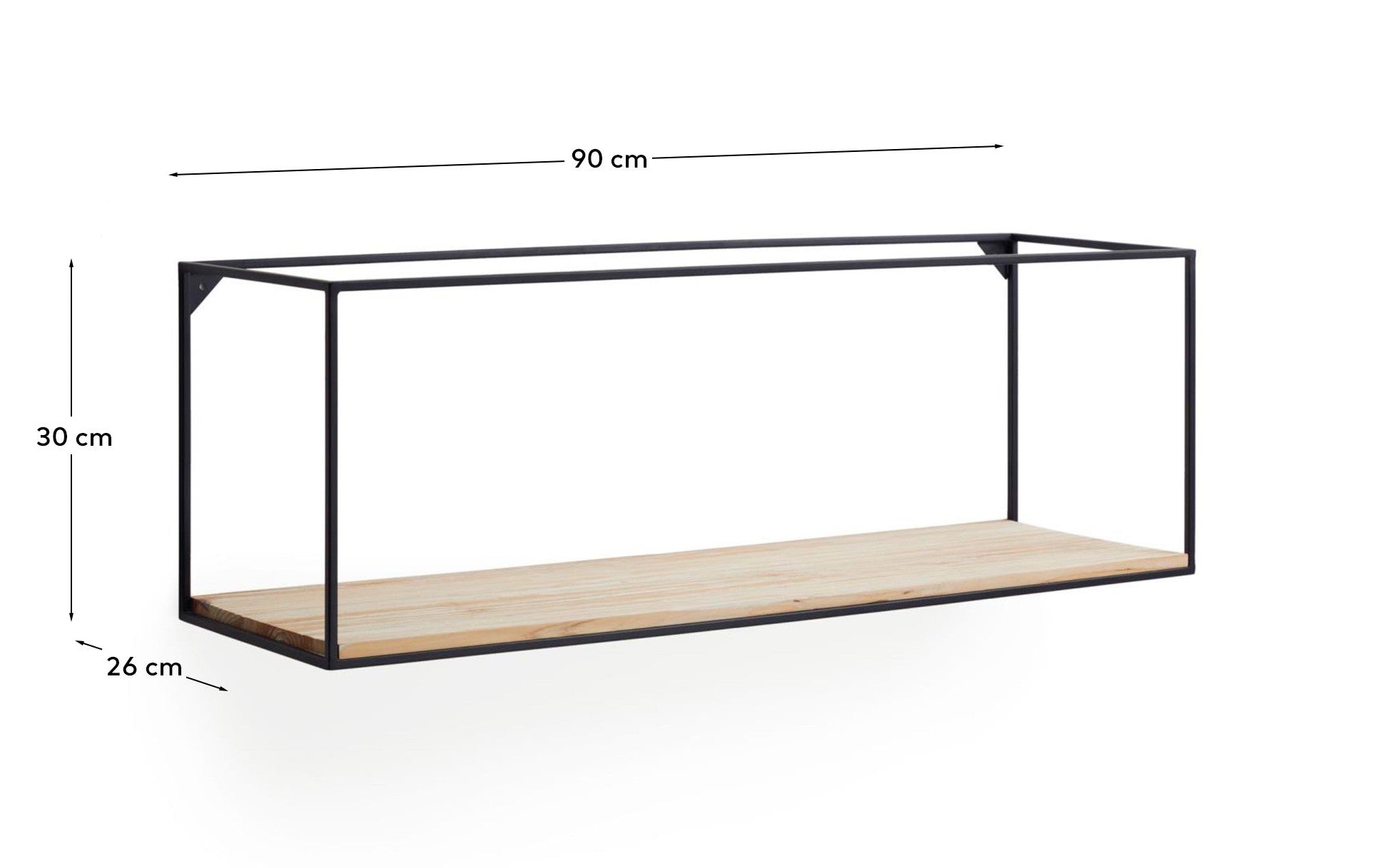 Wall rack Elisha 90 x 30 cm