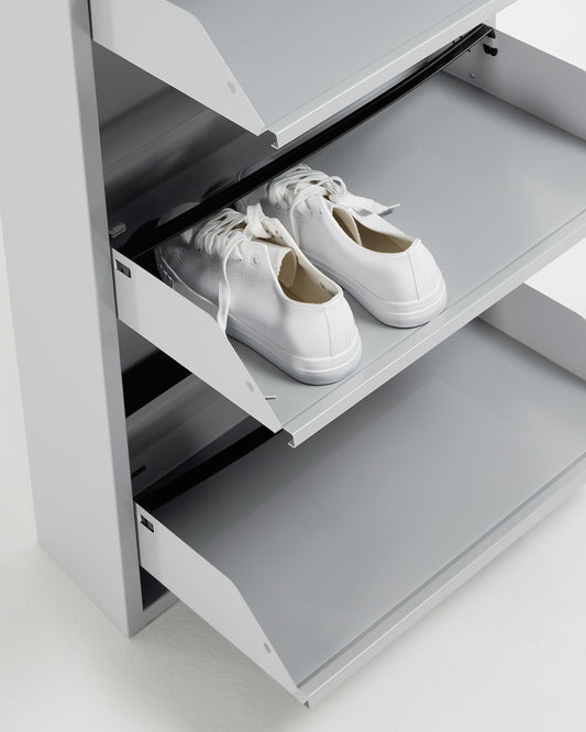 Shoe rack Ode 50 x 103 cm 3 doors gray