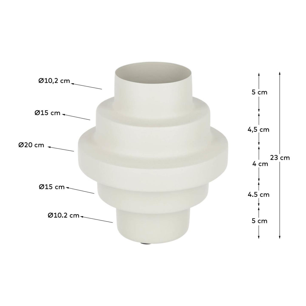 Velia beige vase