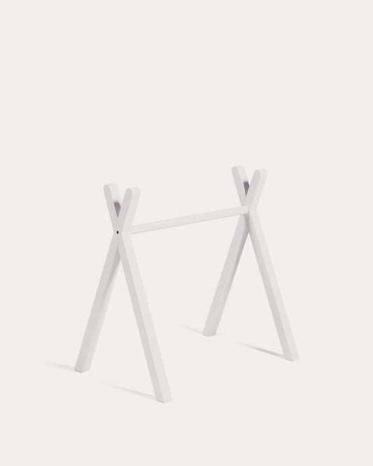 Maralis dečija teepee teretana napravljena od punog bukovog drveta sa belom završnom obradom