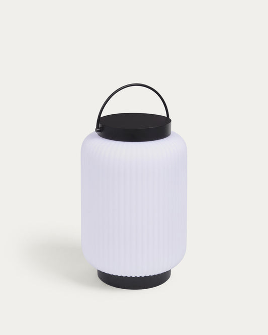 Verona outdoor table lamp in polythene and metal with black finish