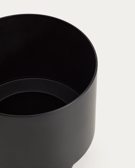 Mash crna metalna saksija, Ø 28 cm