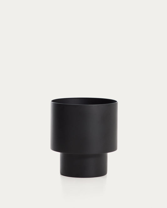 Mash crna metalna saksija, Ø 28 cm