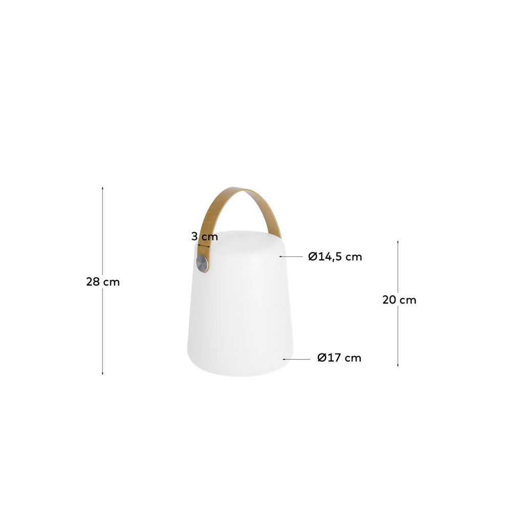 Dialma stona lampa sa braon fleksom