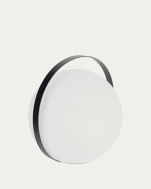 Dinesh stona lampa sa crnim čeličnim fleksom