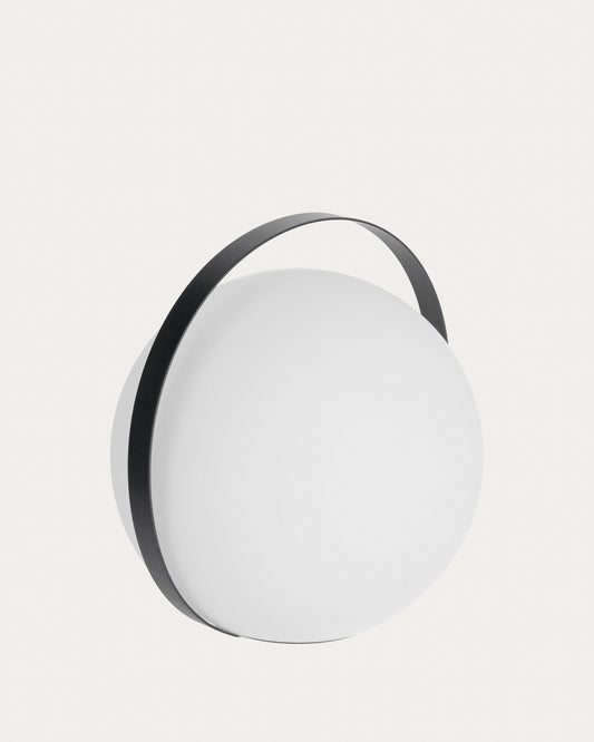 Dinesh stona lampa sa crnim čeličnim fleksom