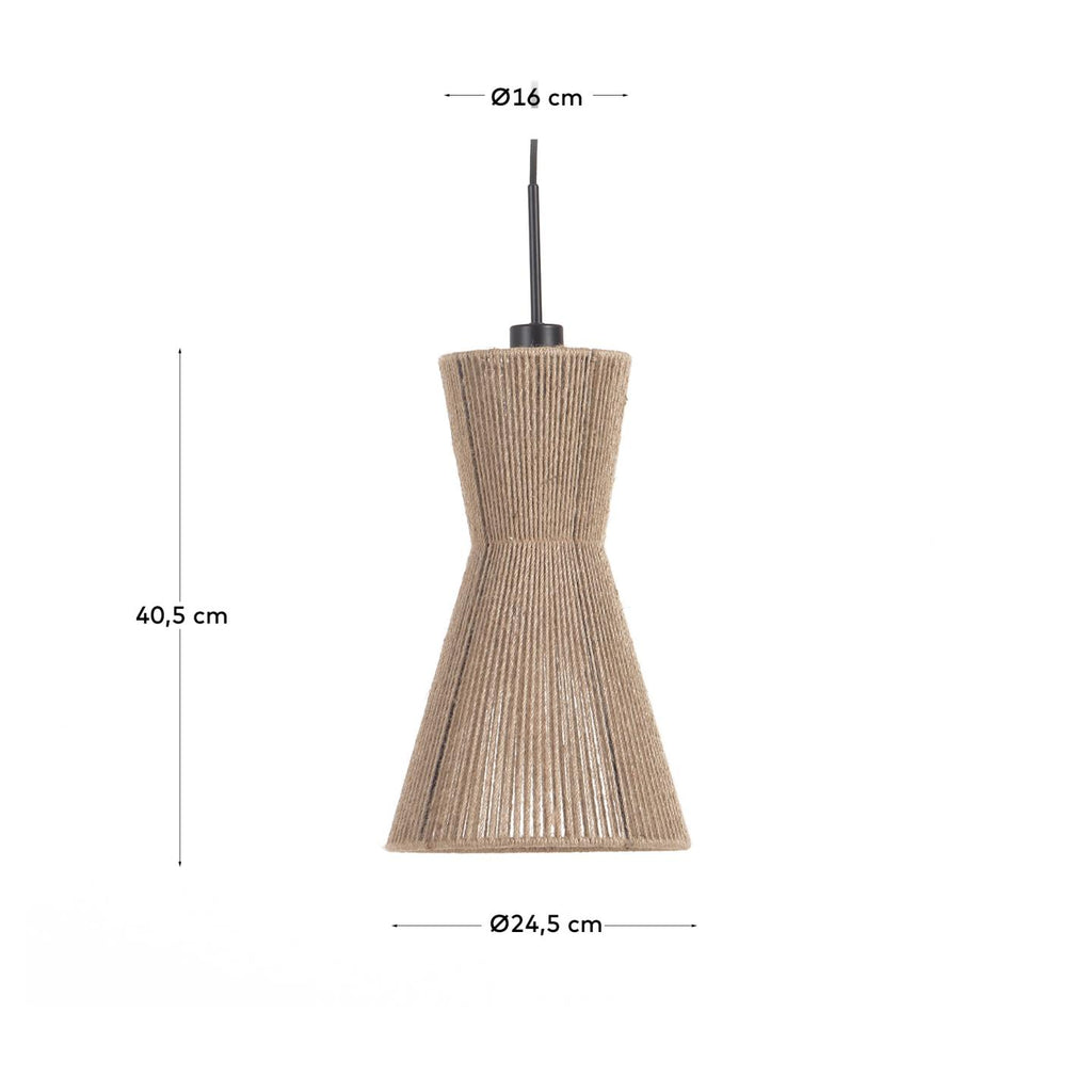 Crista jute svetla nijansa sa prirodnom završnom obradom Ø 24,5 cm