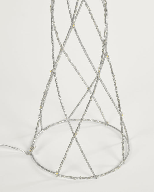 Shirly svetleće drvo u obliku konusa u sivoj boji