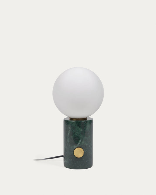 Lonela stona lampa od mermera sa zelenom završnom obradom