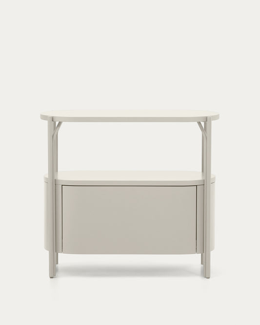 Arely ormarić za lavabo sa čeličnom konstrukcijom i belim lakiranim MDF-om, 90 x 40cm