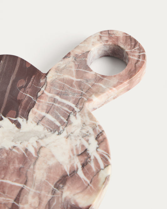 Daska za serviranje Meran od burgundskog mermera 47 x 20 cm.