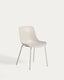 Altea beige chair with beige-finished steel legs