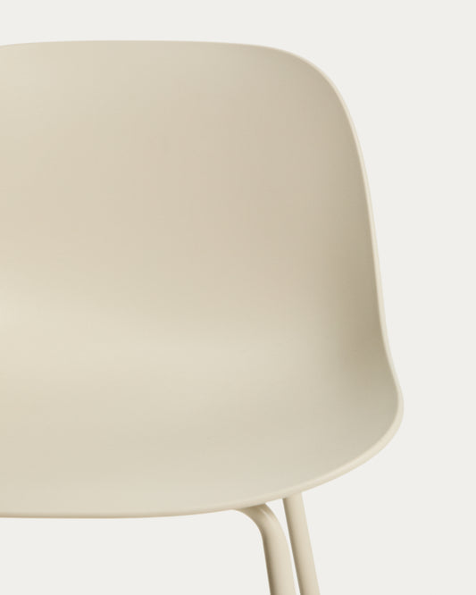 Tabure Altea bež, nogari od čelika sa bež završnom obradom, visina 65 cm