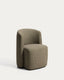 Corvena chair in olive green chenille FSC Mix Credit