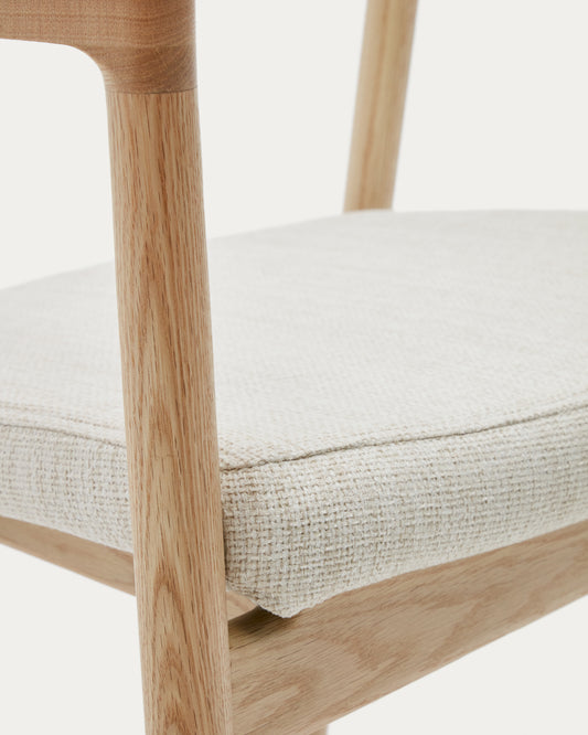 Cover for Alocs chair in beige chenille