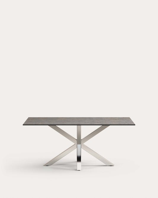 Argo table 180x100, Stain Steel Porcelain Iron Moss