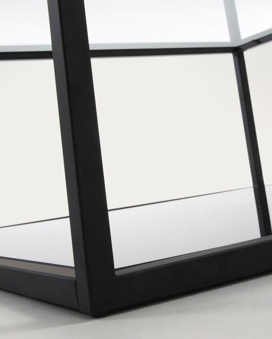 Blackhill crni pravougaoni sto za kafu 110 x 60 cm