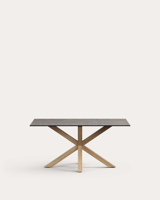 Novi Argo sto 160x90, Hightech Porcelain Iron Moss