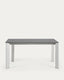 Axis porcelain extendable table in Volcano Rock finish with grey legs 160 (220) cm