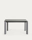 Axis porcelain extendable table in Hydra Lead finish with anthracite steel legs 140(200)cm