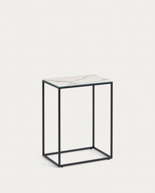 Rewena pomoćni sto porcelan Kalos Blanco završna obrada 45 x 30 cm