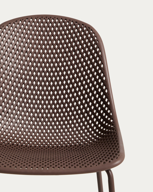Quinby brown outdoor chair