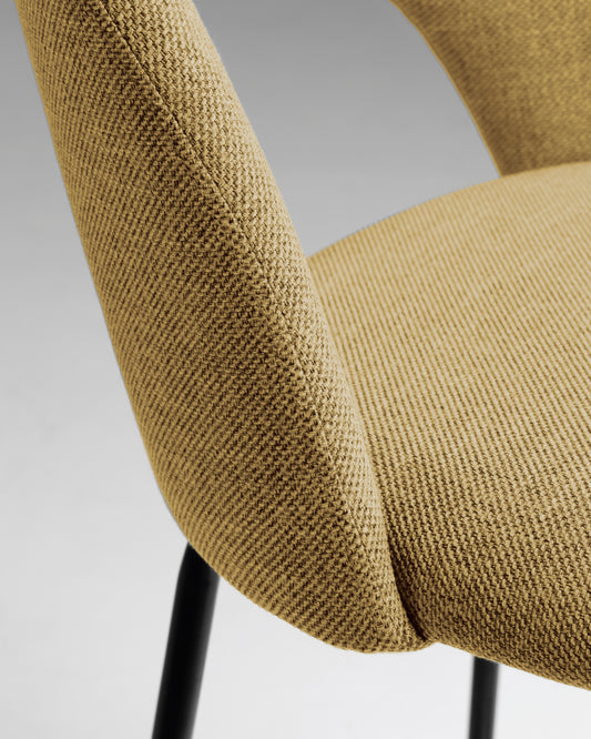 Mahalia mustard-yellow chair height 63 cm FSC 100%