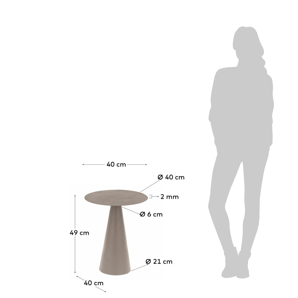 Shirel bočni sto Ø 40 cm zelene boje