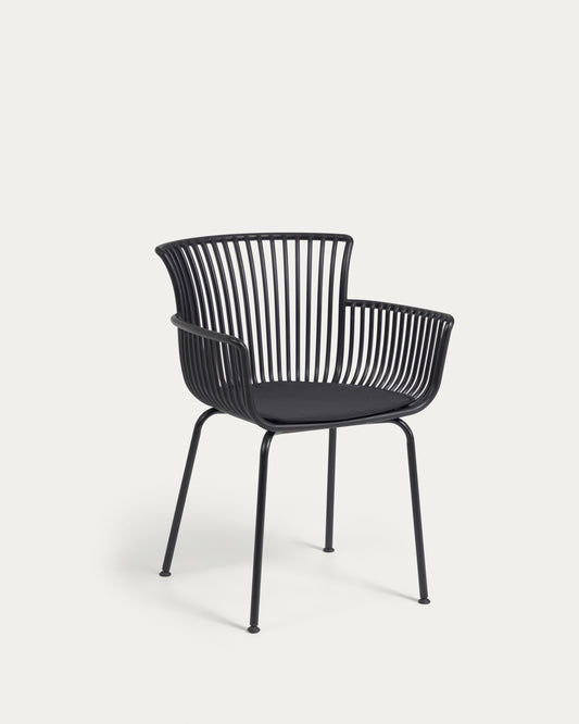 Surpika vanjska stolica u crnoj boji