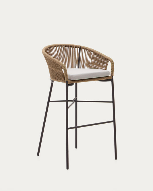 Yanet stolica od užeta u bež boji visine 80 cm