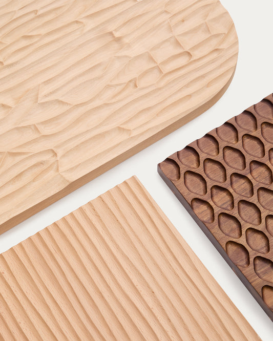 trivax 4-delni zidni panel od bagremovog drveta FSC 100%