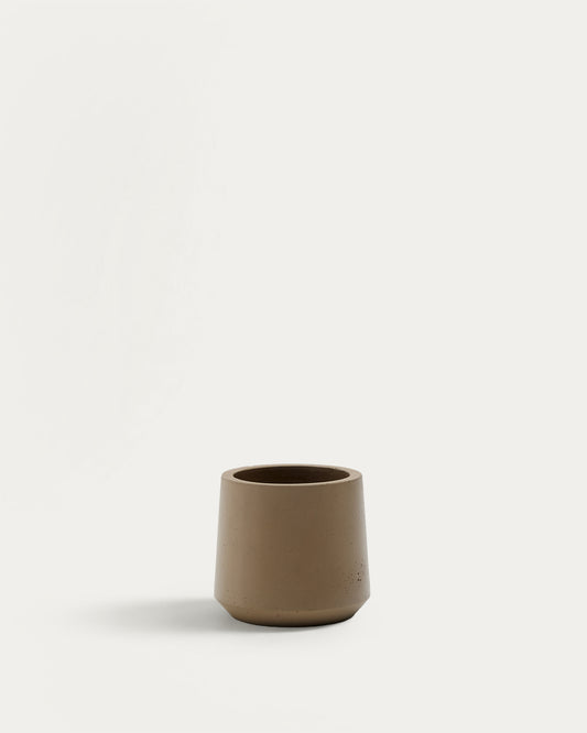 Calun saksija od bež cementa, Ø 32cm