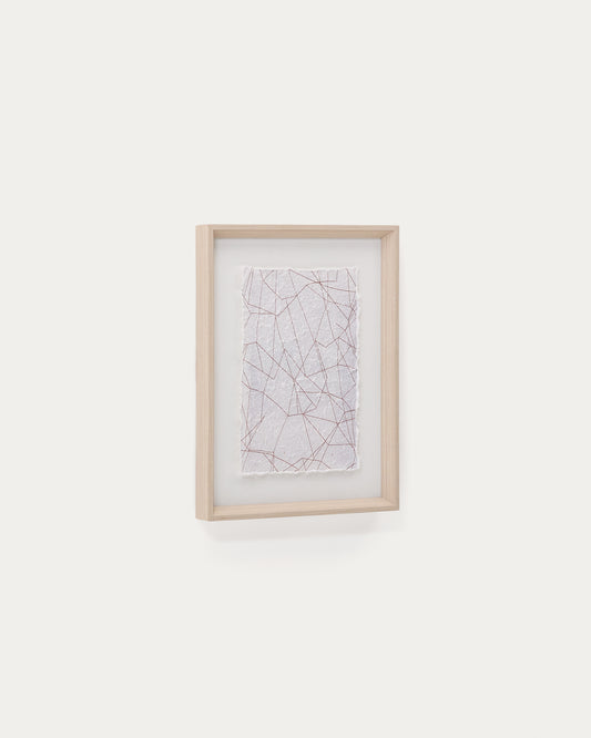 Durkan bela slika na recikliranom papiru 30 x 40cm