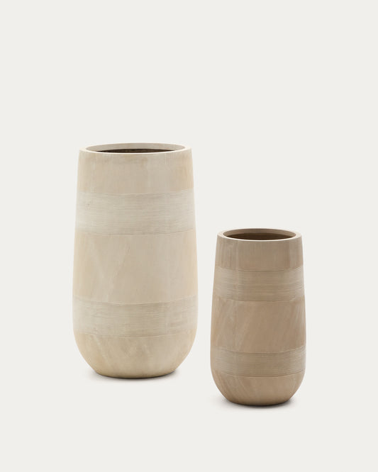 tival bež sadilica sa efektom cementa Ø 45 cm / Ø 32 cm