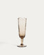Sileia wine glass made of brown recycled glass