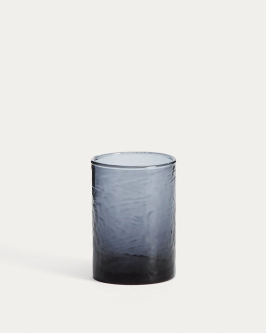 Obila cup made of blue recycled glass