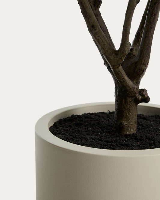Artificial Rhus tree with white pot, 185 cm