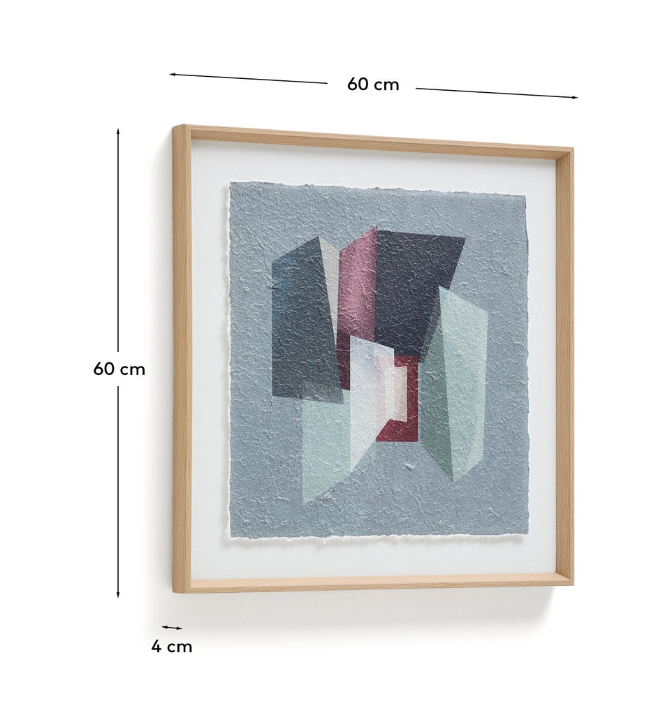 Veluni slika od recikliranog papira u više boja 60 x 60 cm